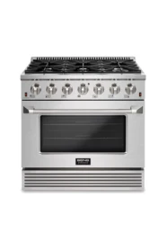 36inch stainless steel 6 burner gas range/gas stove with turkey oven