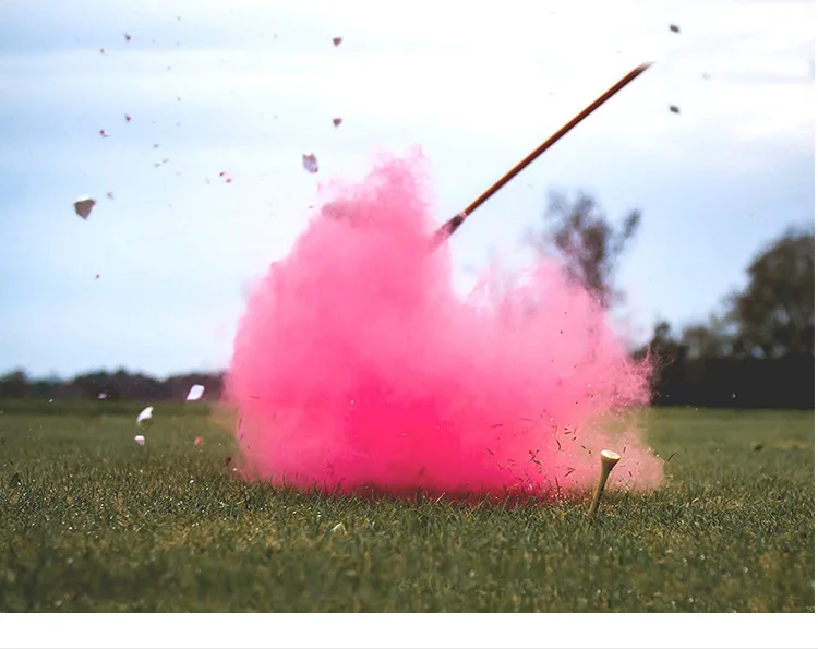 Golf Baby Party Supplies Pink Blue Color Smoke Boy or Girl Gender Reveal for party