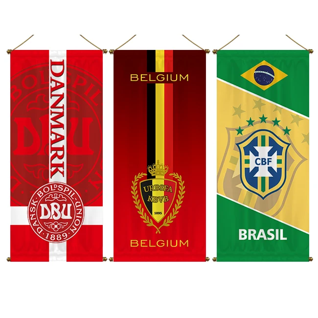 Custom Belgian football team hanging flag team flag custom Belgian football club team hanging flag