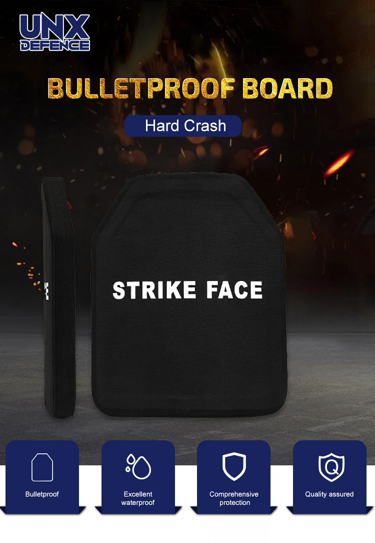 Hard Body Armor Single/Multi Curve Radian Uhmwpe Material Silicon Carbide Ceramic Nij Iv Plate