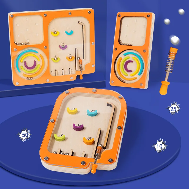 Maze Game Maze Toys For Kids Pinball Machine Game Montessori Puzzle Toy Learning & Education Toys For Kids Preschoolers