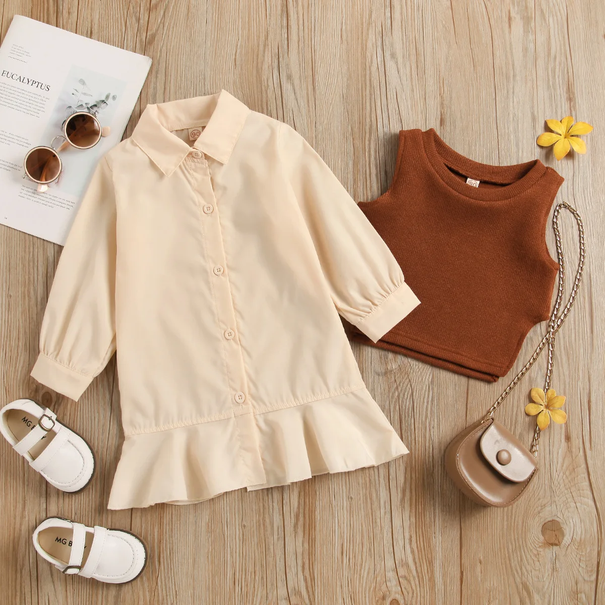 Kids Clothes Girls Causal  Dresses Toddler Autumn Korean Version Girls Pullover dresses Children Clothing Set