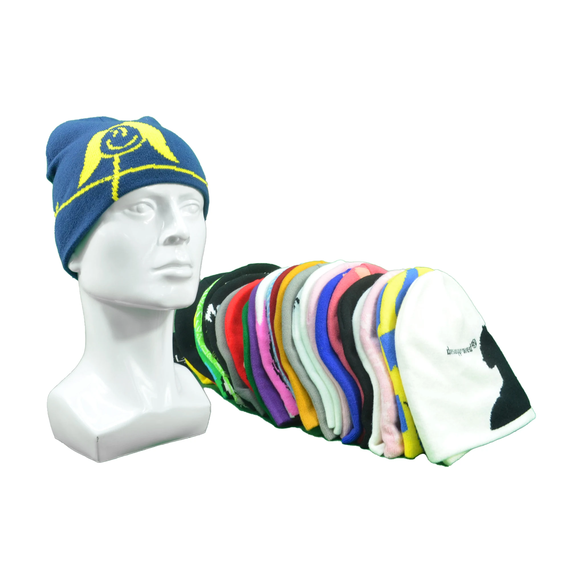 Hot Sale Solid Color Custom Embroidery Logo Rib Winter Kit Hats Outdoor Warm Customize Beanies