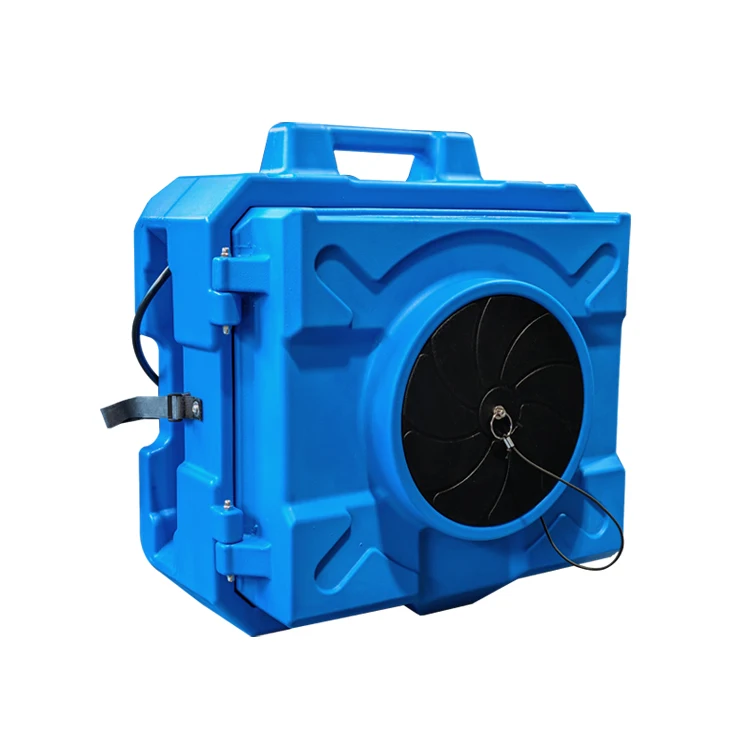Best Sale  Stackable Easy Move 500 CFM 3 Stage Hepa Air Scrubber Commercial Fan Scrubber