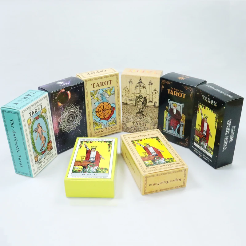 Custom Tarot Cards Paper Divination Game Manufacture Tarot Oracle Cards Factory Printed best Different languages tarot cards