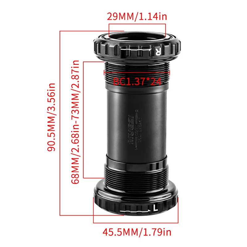 MUQZI горный велосипед с резьбой DUB Нижний Кронштейн для Sram 68/73 мм велосипедный