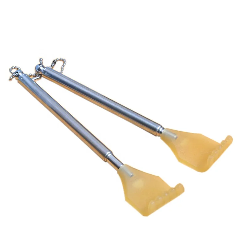 Zhedage wholesale plastic Claw Stainless steel Telescopic custom max scratch folding massager Back Scratcher extendable