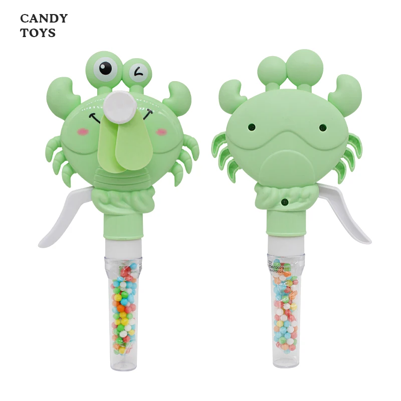Shantou manufacturer plastic hand fan toys and candy