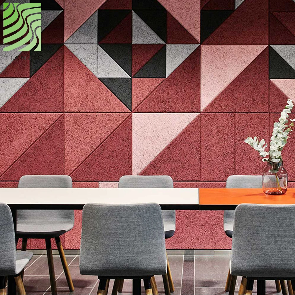 Ceiling Absorbing Wall Sound High Density And Hot Sale Church Soundproof Wood Wool Acoustic Panel For Auditorium