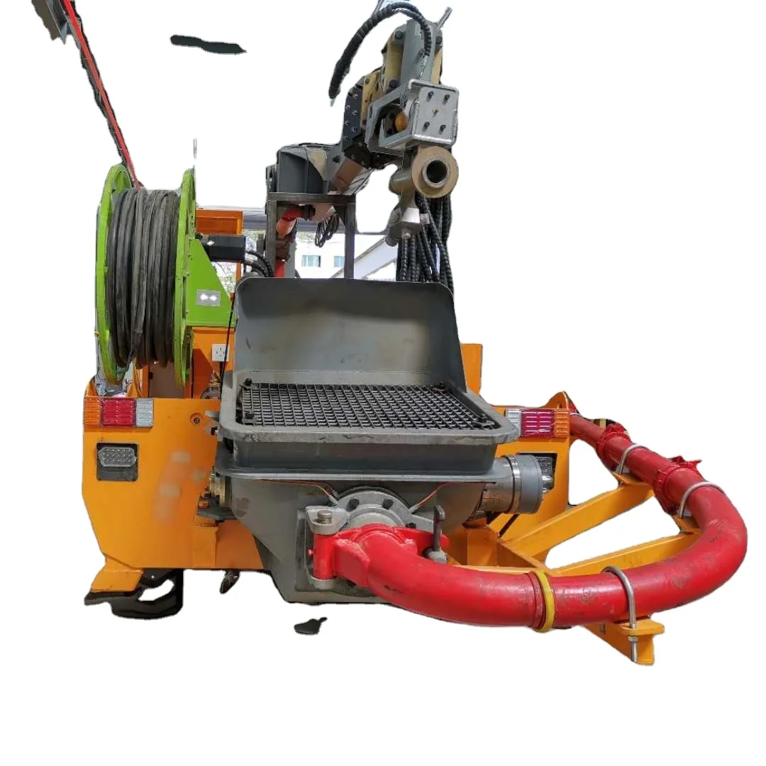 trailer mounted diesel concrete wet shotcrete machine/portable shotcrete machine/concrete truck sprayer price