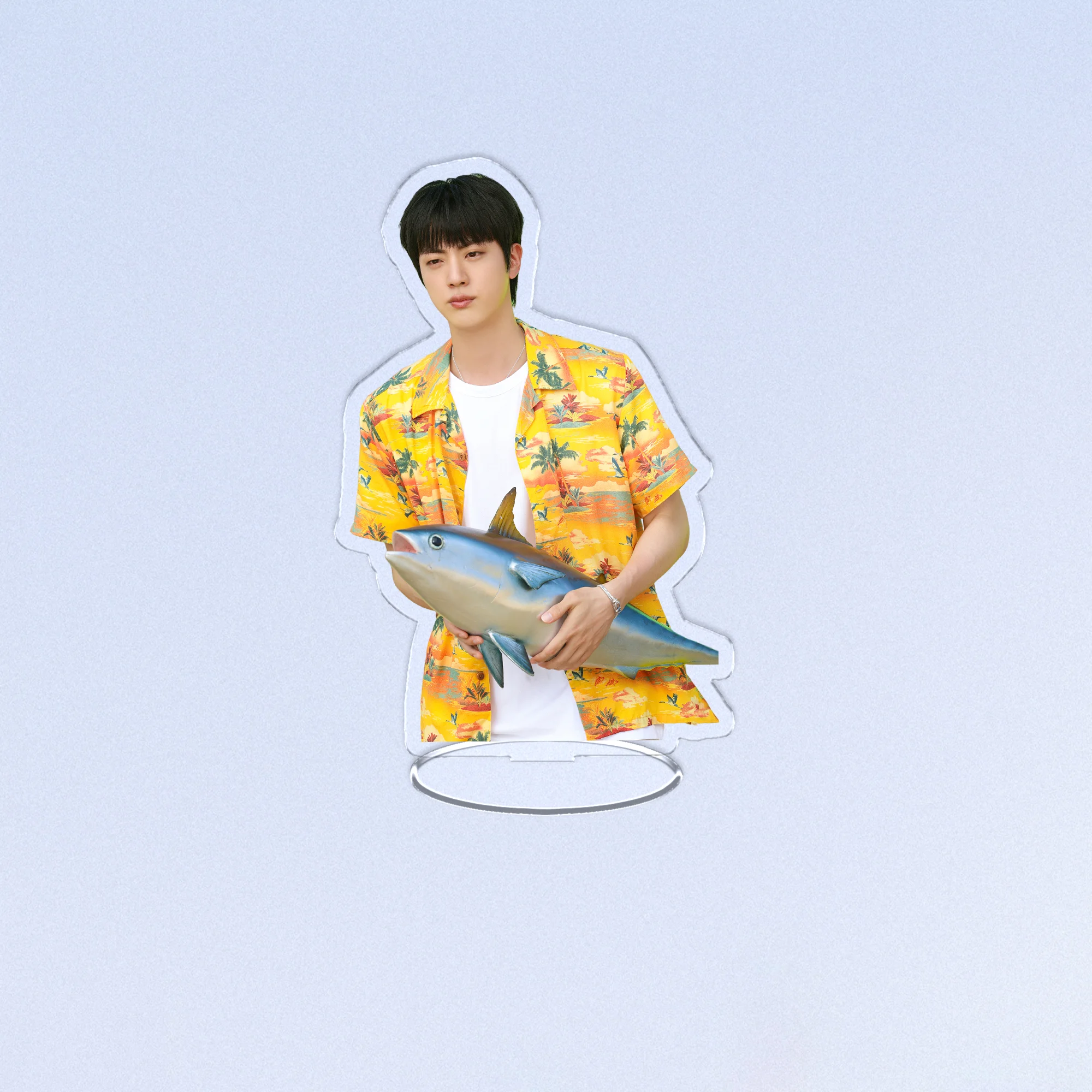 KPOP Idol Bangtan Boys JIN Super Tuna Transparent Plastic Standee Acrylic Stand
