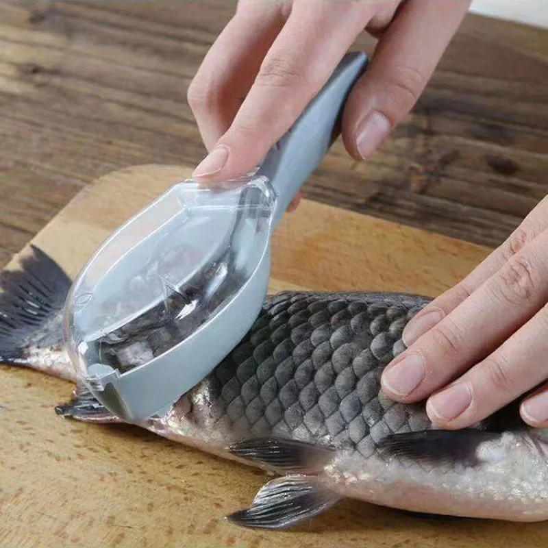 Kitchen Fish Scale Scraper With Lid
