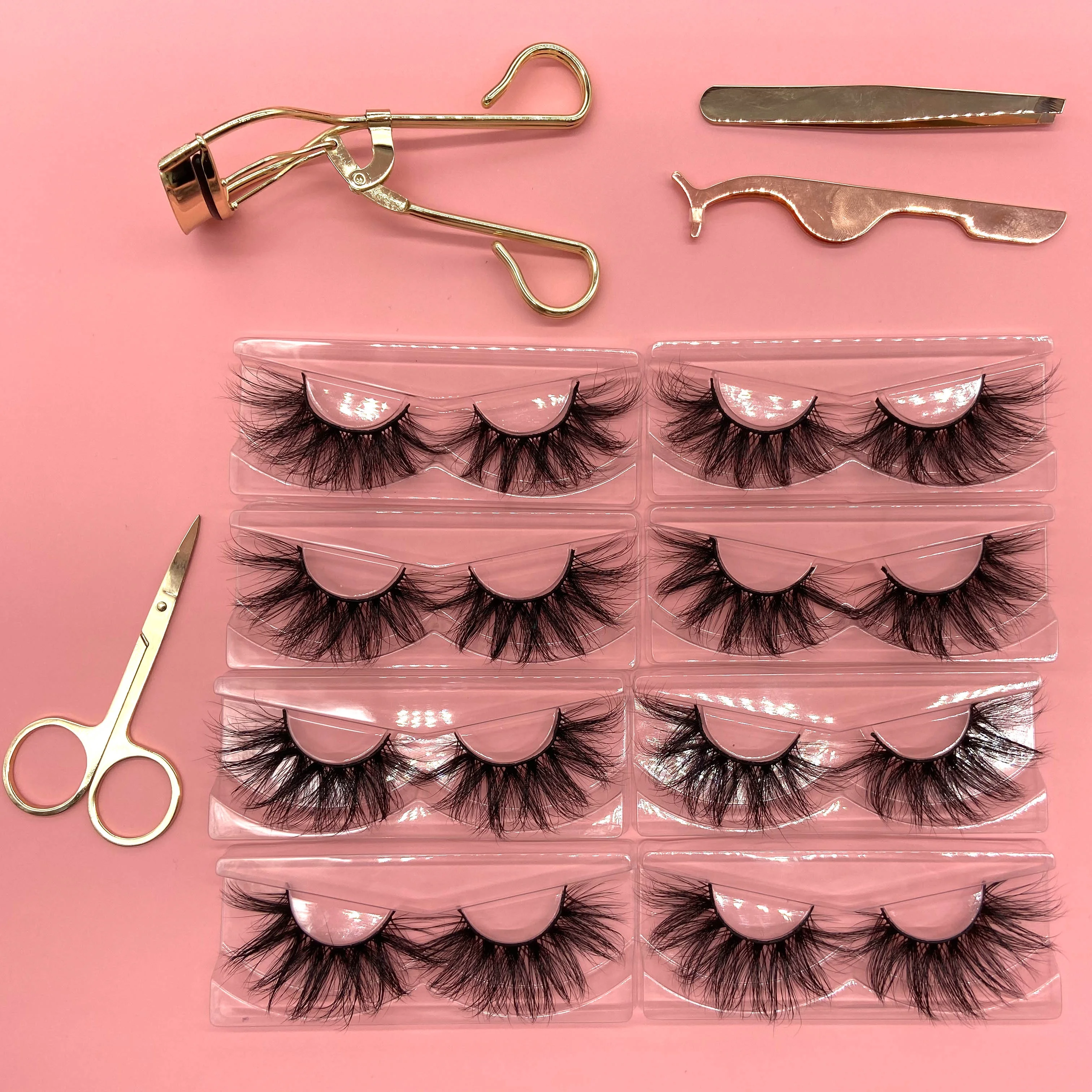 25mm lash vendor 5d mink eyelash with beautiful candy shape box top quality hot selling  lashes in colorful packing