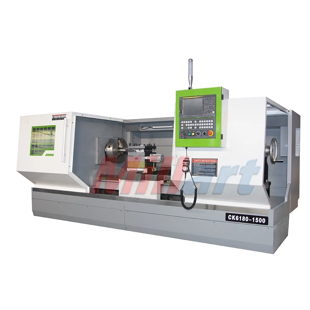 CNC Turning Lathe CK6180, Horizontal/Flat Bed Lathe Machine
