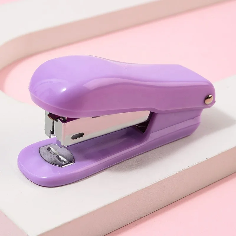 Macaron Color Booking Machine Student Office Supplies Bookmaker Creative Simple Machine Full Size Small Cute Mini Stapler