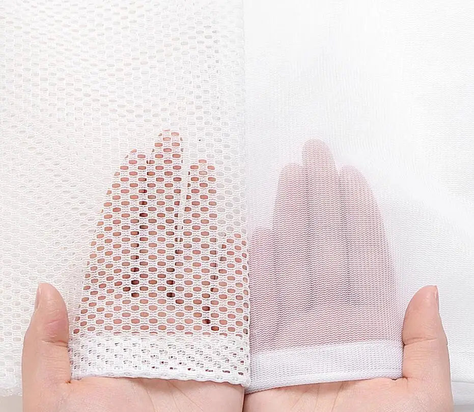 Custom Size Gift Drawstring Promotion Recycled Nylon Reusable Net Polyester Mesh Bags