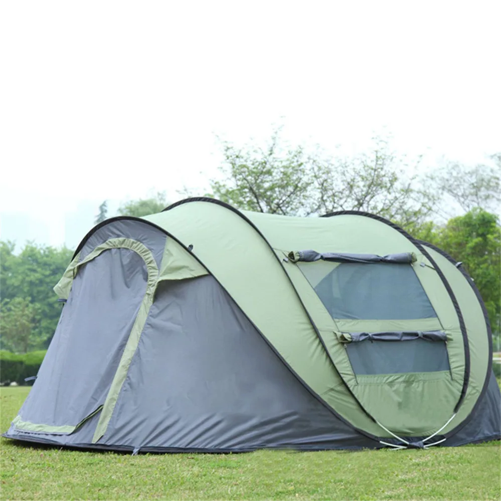 Boat Type Pop up Camp Tent Easy Quick Setup Luxury 4-8 People Waterproof Big Space Automatic Tents Camping Outdoor Open Tent