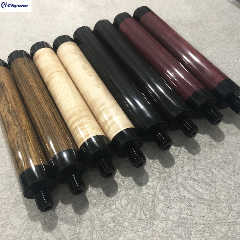 Изготовленный На Заказ совместных 8 дюймов эбенового дерева вьющиеся клена кий расширение карамболь удлинитель для кия
