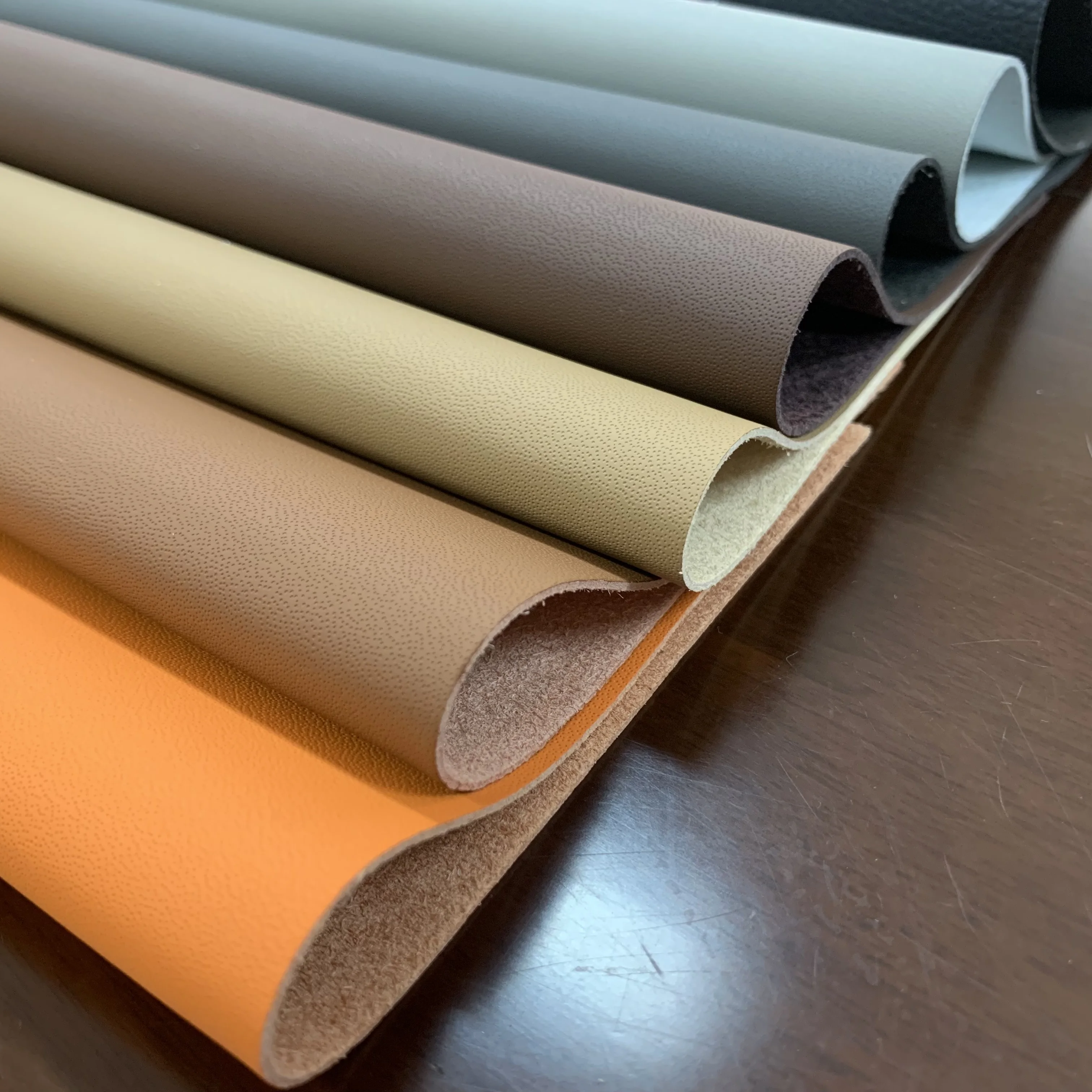 Hydrolysis Resistant Waterproof durable strong  PU Artificial Synthetic Microfiber Leather for Car Seat Furniture Sofa Chair