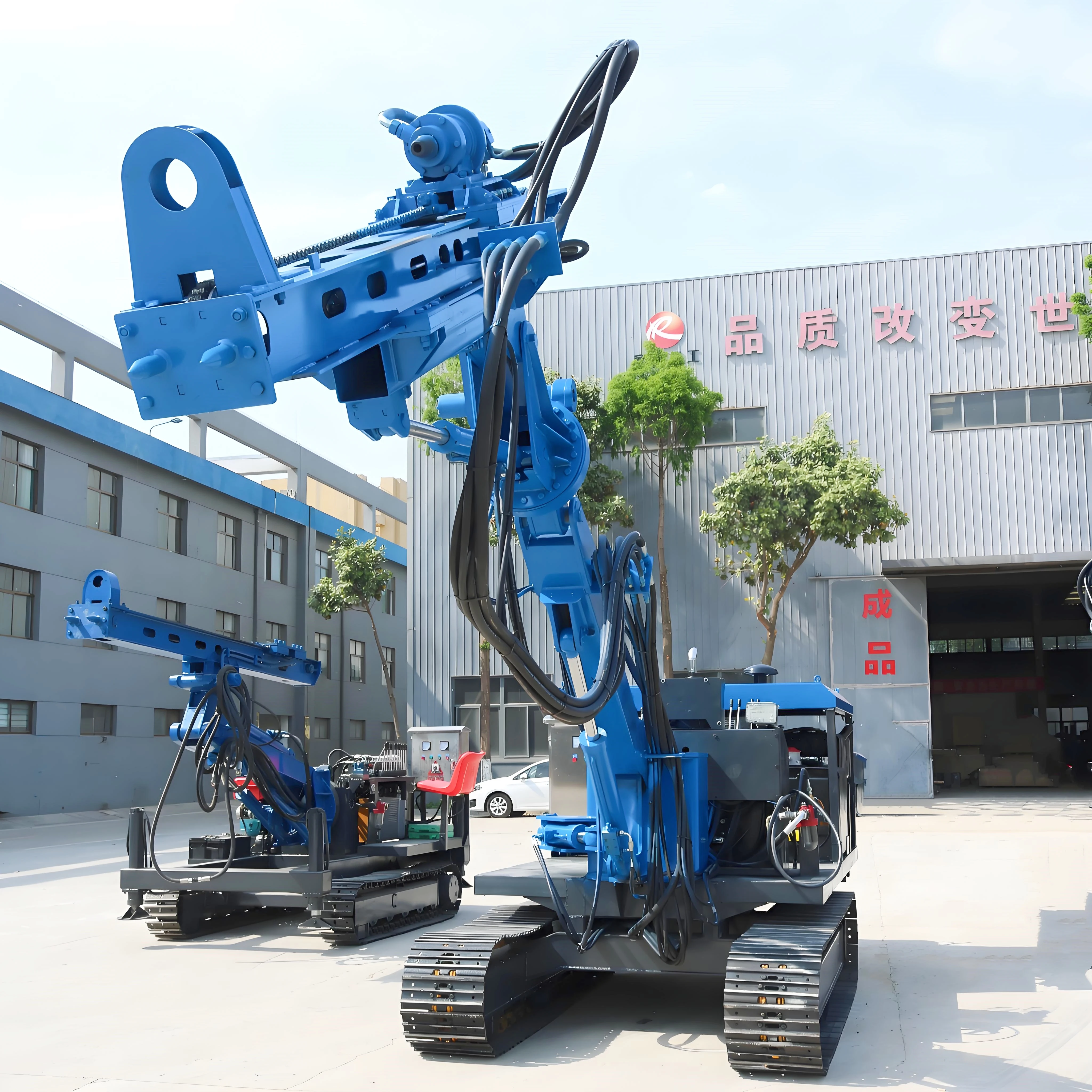 2024 Hot Selling Steel Crawler Tunnel Drilling Rig 360 ° Rotating Blasting Tunnel Drilling Rig can Drill Holes Horizontally