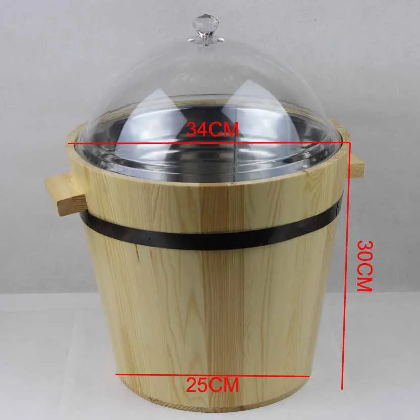 wooden storage bucket  displaying barrel