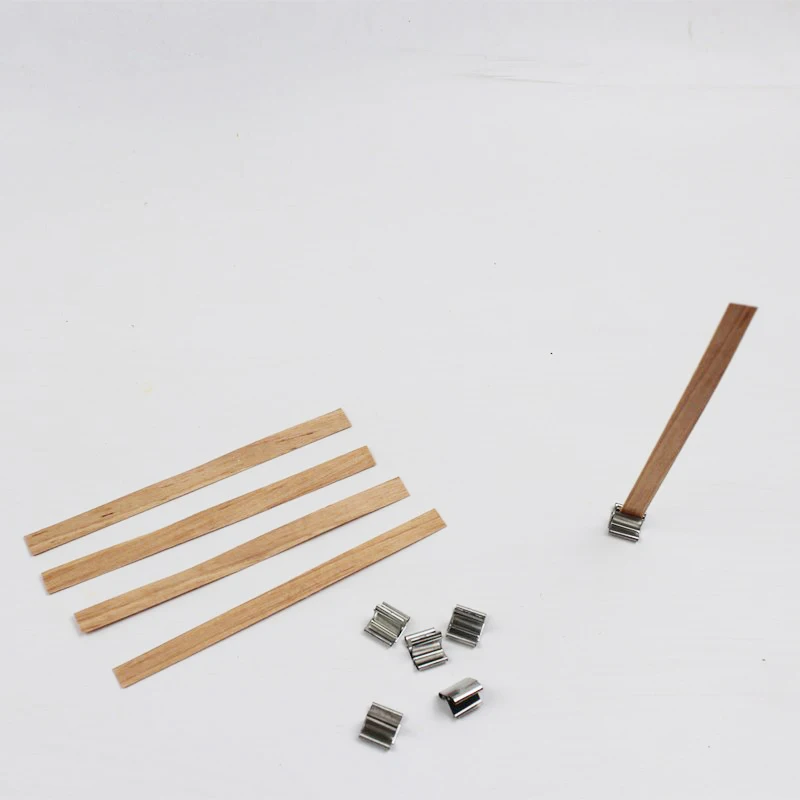 Wooden Candle Wick Spiral Booster Wicks Crackling Wick for Larger Diameter Wax Containers Special for Soy Wax
