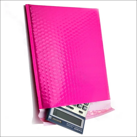 Pink bubble envelope custom poly bubble mailer A4 shipping envelope padded envelop