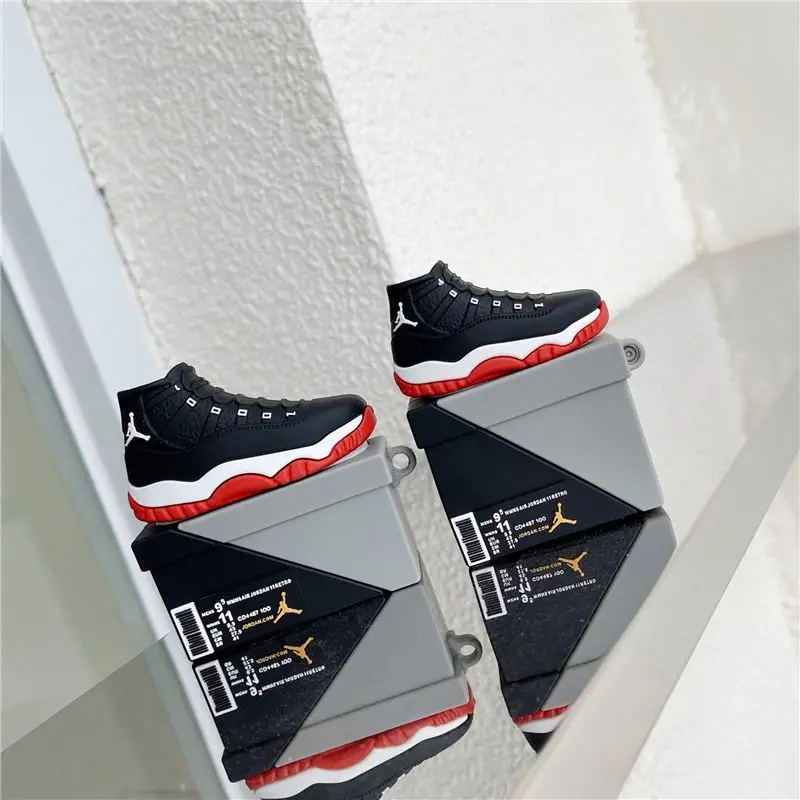 2022 custom silicone shoe box style aj for airpod case 3d  jordan airpods case fro airpods pro case cover