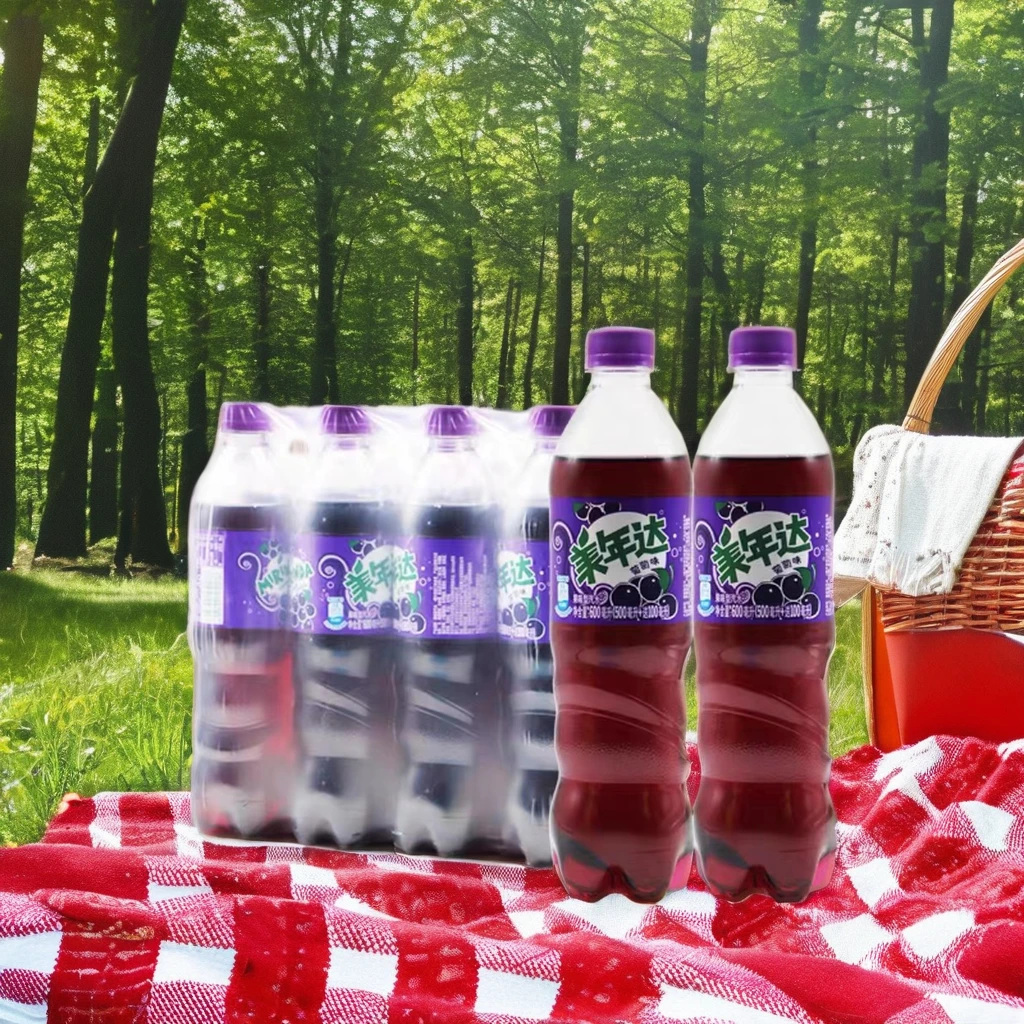 Оптовая продажа газированные безалкогольные напитки Mirinda со вкусом яблока из Китая упаковка для бутылок