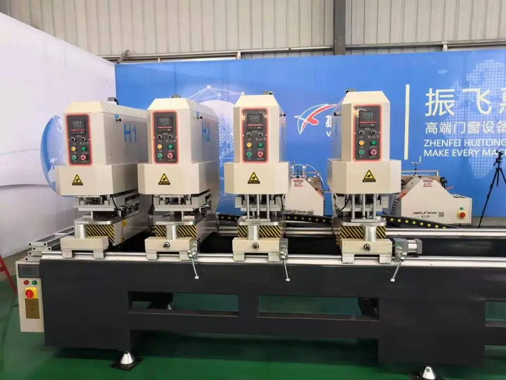  2020 Jinan Zhenfei ПВХ профили с двумя головками бесшовная сварочная машина/машина для изготовления окон из НПВХ