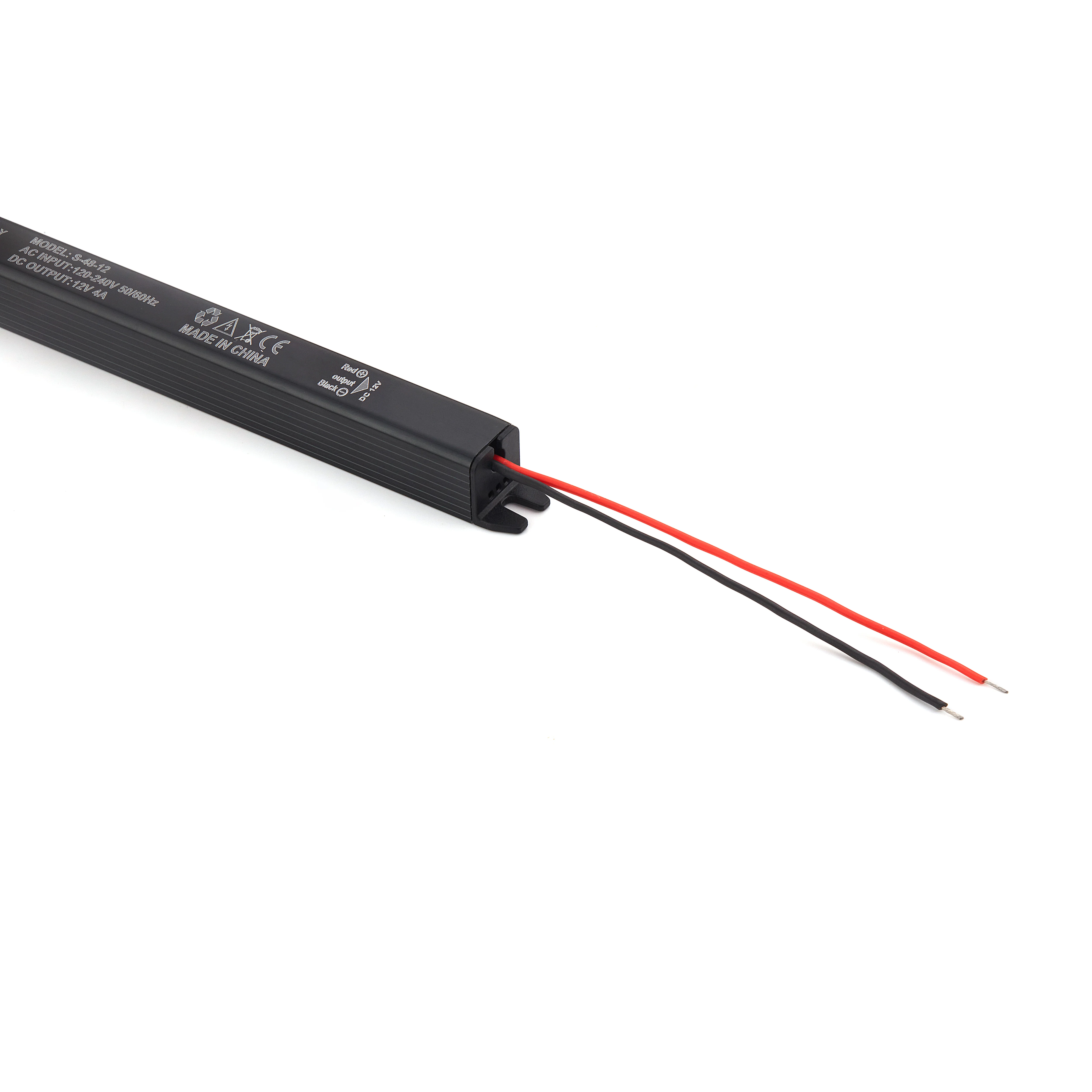 Ультратонкий Светодиодный источник питания с постоянным напряжением переменного тока в постоянный светодиодный драйвер алюминиевый корпус 24 В для европейского рынка