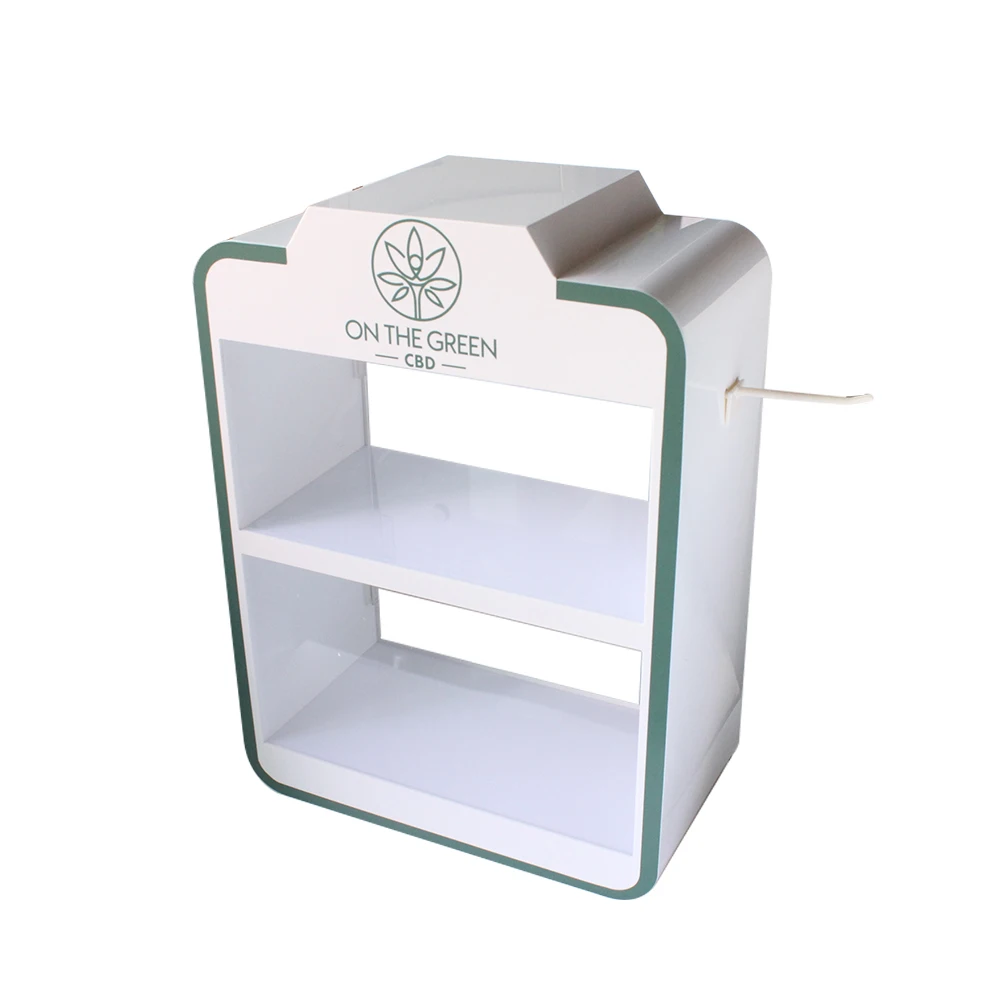 CBD Oil Acrylic Display Stand Essential Oil Storage Box LED Acrylic Showcase