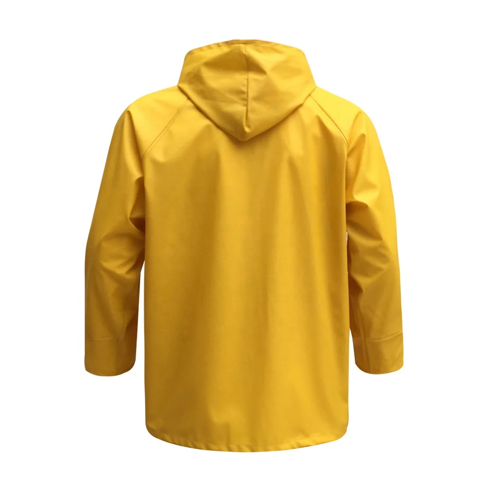 Custom EN343 rainwear waterproof rainsuit men PU jacket pants clothing pvc rain coat