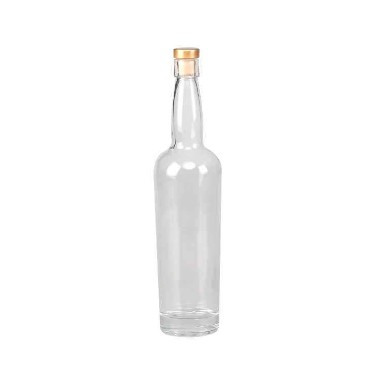 Customized Wholesale vodka glass bottle 750 500 375 250ml with decal surface.