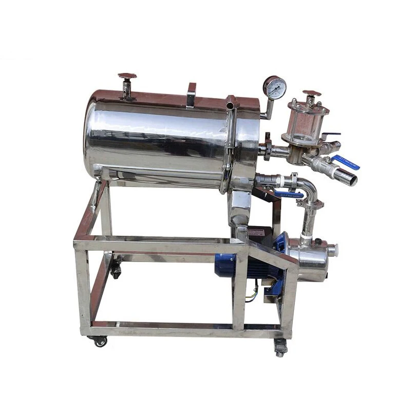 
New Automatic Candle Type Earth Kombucha Brewery Coarse Beer Machine Diatomite Wine Filter For Fruit Vinegar 