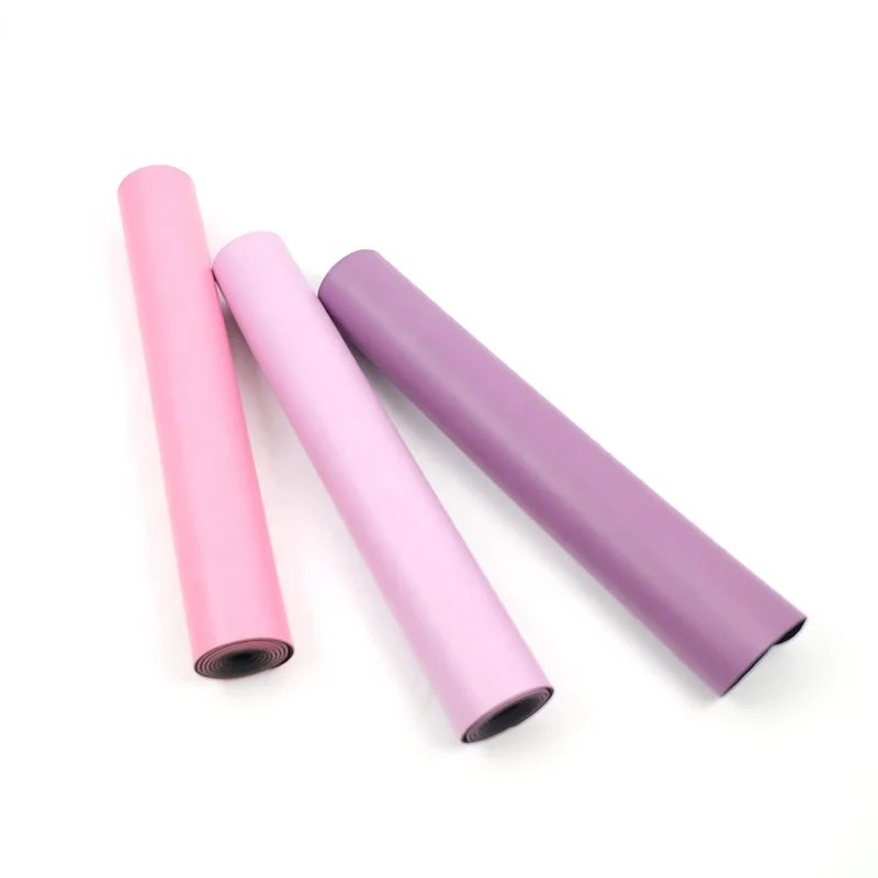 Gymnastics wet grip printed position guide line eco friendly anti slip PU natural rubber yoga mat