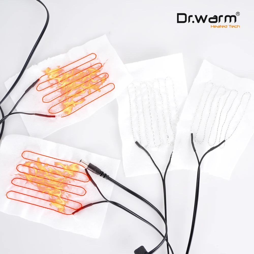 Dr.Warm Heater Element Customizable 1 + 5 Heating Element 5V Heating System Pad for Heated Jackets