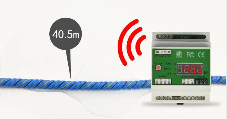 Location water leakage detector, leak detector controller, 4 core leak sensor A-LLM1
