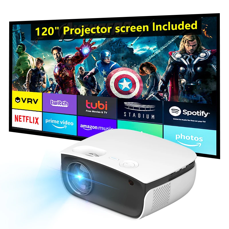 Newest Model Full Hd 1080p Best Projector Led 1920*1080p 5000lumens 3d Galaxy Projector