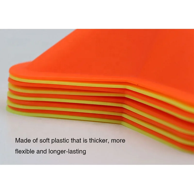 Custom New Plastic Marker Disc Cones Star Shaped Sports Soccer Basketball  Flexible Agility Speed Training Cones Set Equipment