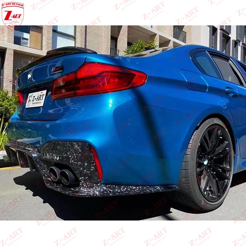 Z-ART 2017-2020 F90 M5 carbon fiber rear flap for BMW F90 carbon fiber rear bumper corner for BMW M5 rear bumper splitter