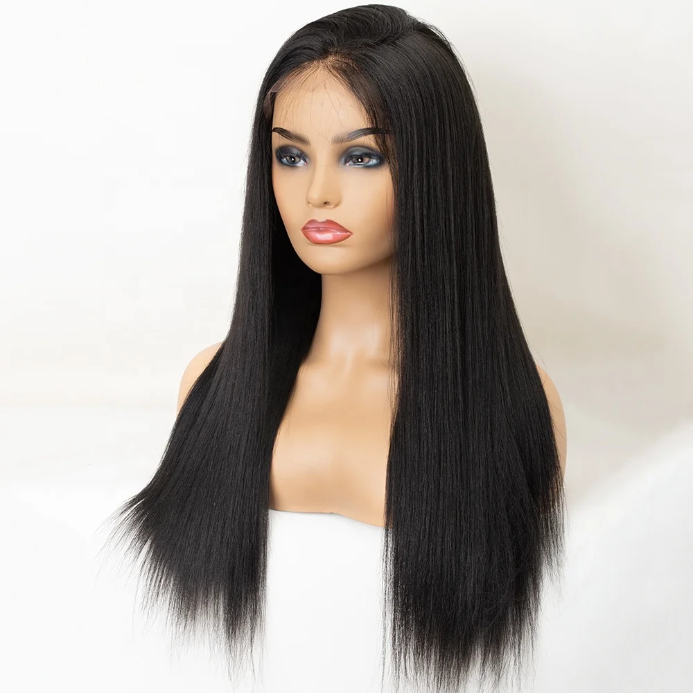 High Quality Wholesale Pure Human Hair HD Lace Raw Indian Women Hair Ponytail Lace Front Wig