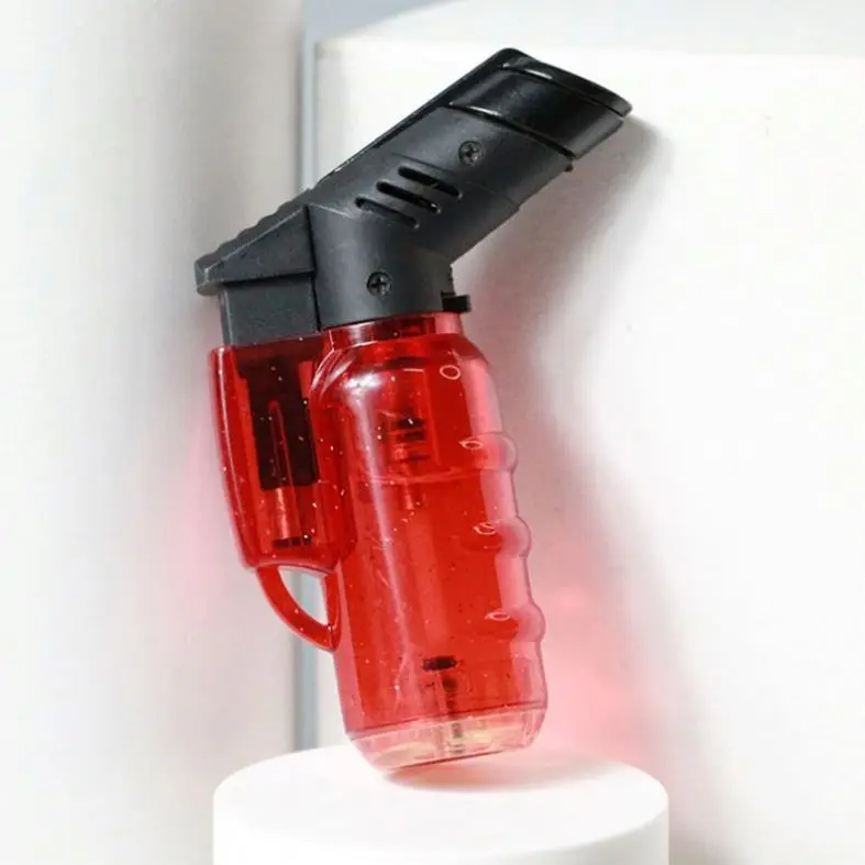 mini wholesale plastic transparent cigarette torch lighter