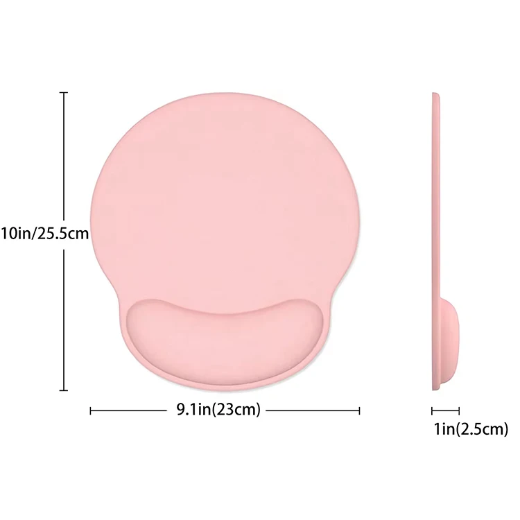 Custom Colorful Comfortable Computer Mouse Pad Non-Slip Ergonomic Silicone Mouse Pad with Wrist Rest Support for Office Home