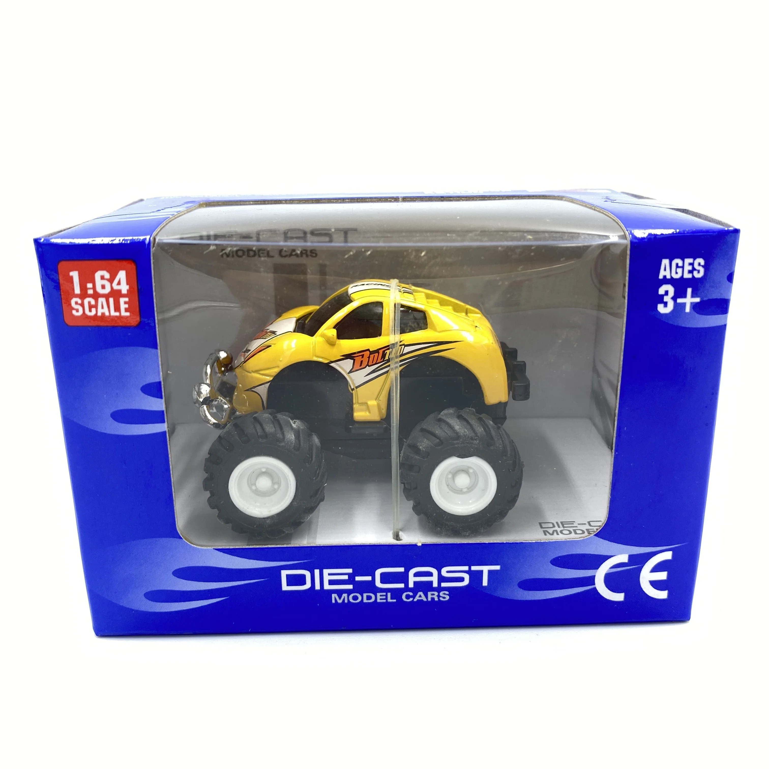 Hot sell mini pull back car big wheels metal car 1:64 scale diecast toy vehicles alloy model car