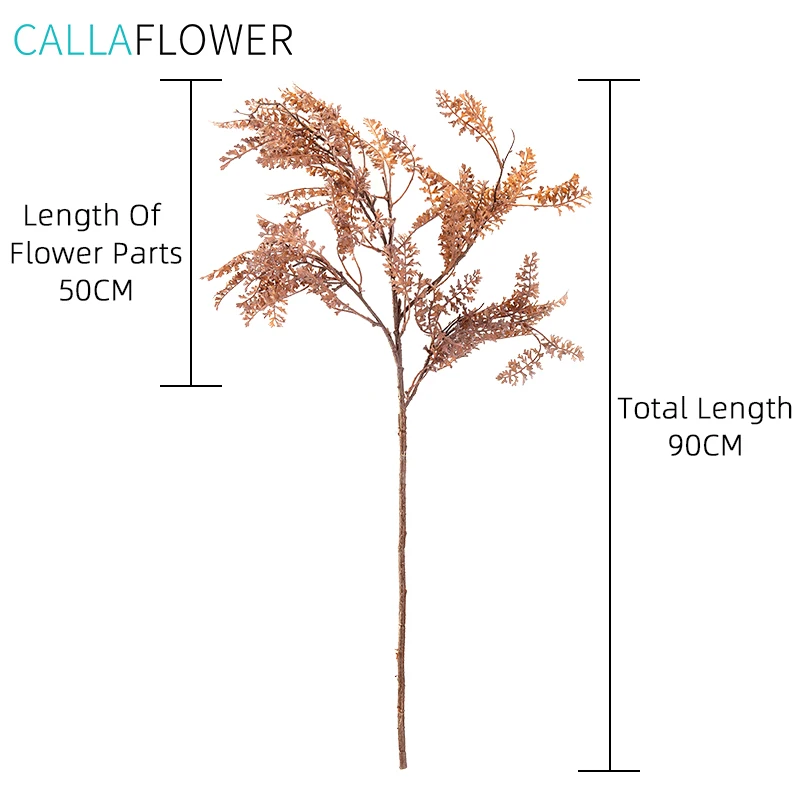 MW82105 Factory Direct Sale Artificial Dry Two Fork Fog Branch Artificial Plastic Plant 90 Soft Rubber Material For Party Deco