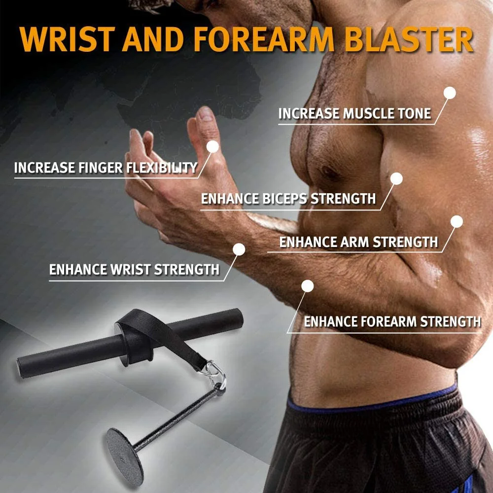 Роликовый тренажер для предплечья и запястья, сверхпрочная система шкива