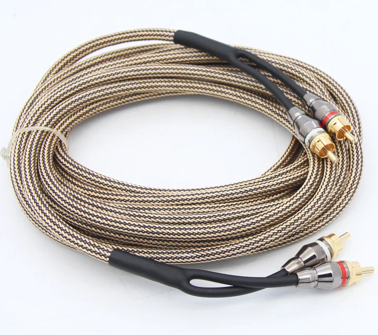 2 Channel to 2 channel RCA CABLE WIRE Car Accessories Audio RCA to RCA Cable