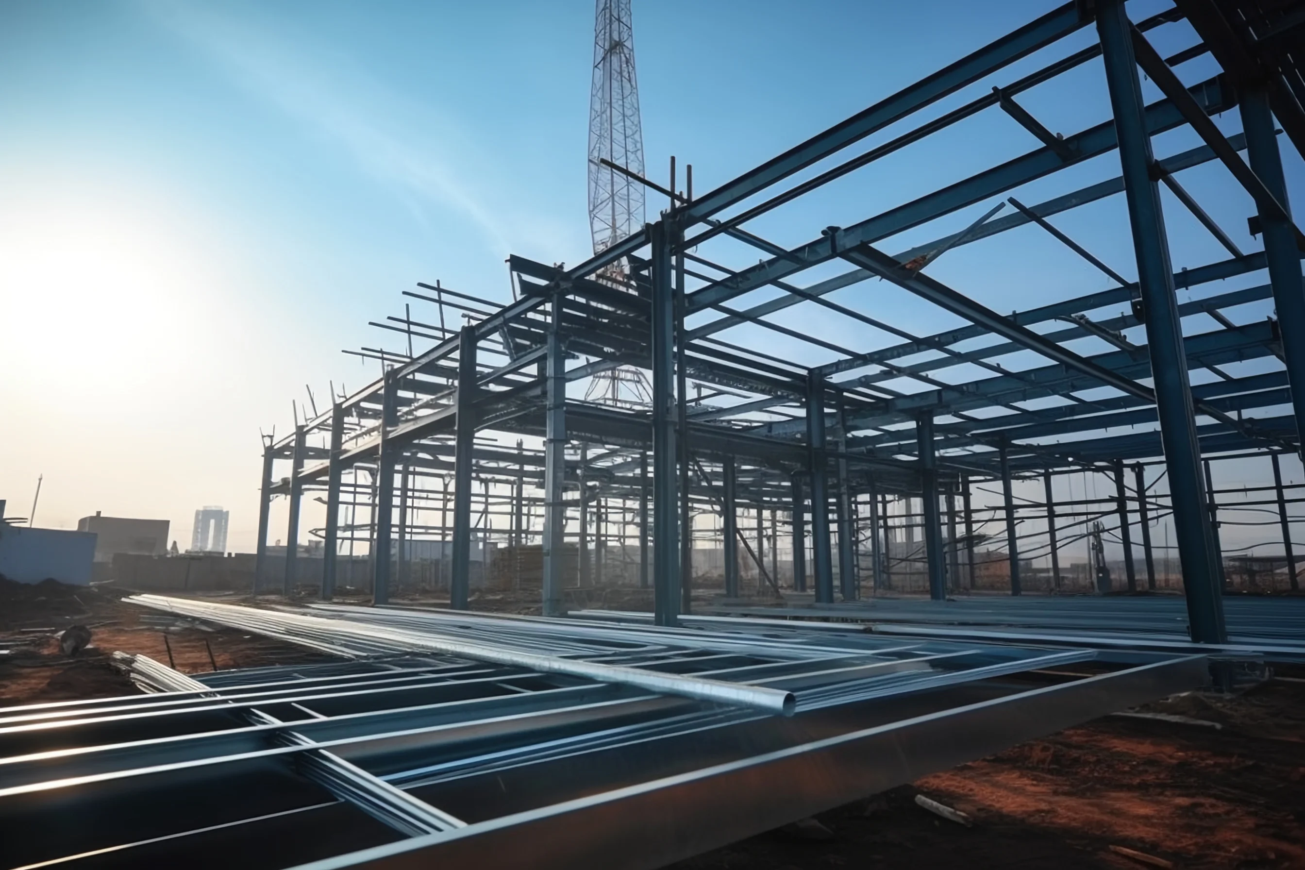 Light Steel Structure Workshop Prefabricated Construction Design for Industrial Prefab Warehouse