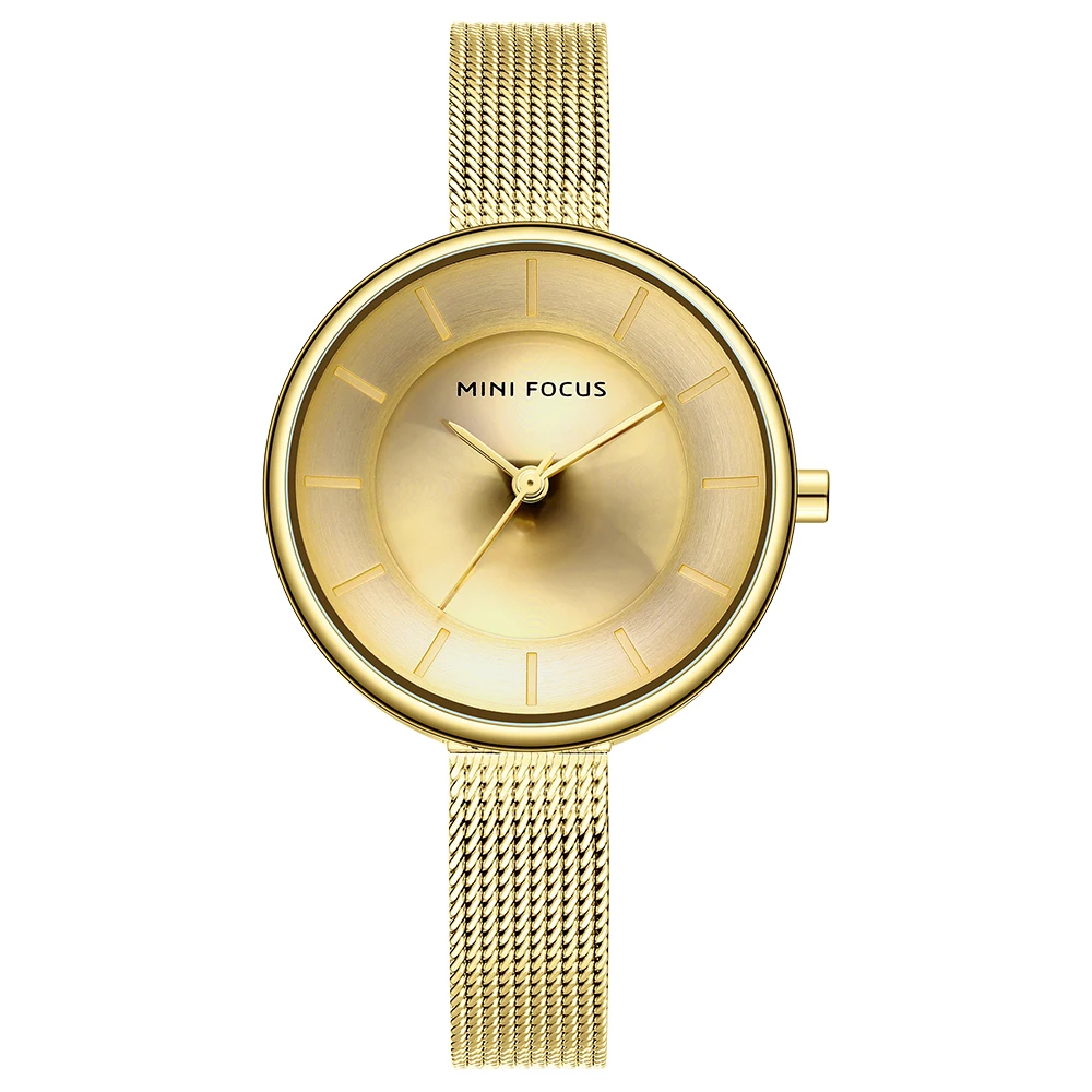 Mini Focus MF0331L China Wholesale Ladies Designer Watches Mesh Stainless Steel Elegant Women Watch